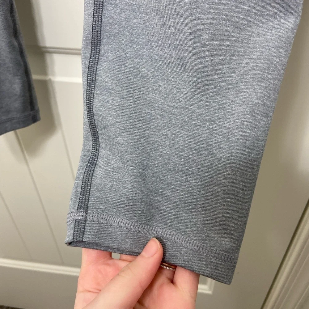 EUC Old Navy women’s gray‎ block active go dry full length leggings activewear L